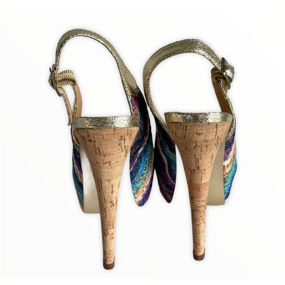 Luichiny Multicolored Peep Toe Platform Heels - image 4